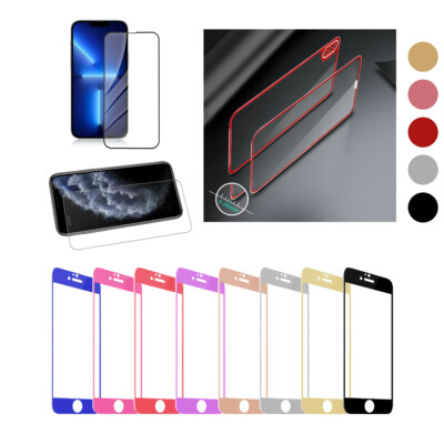 For iPhone 7 8 SE 2nd 3rd X XS MAX 11 12 13 Mini Pro Max HD Tempered Glass Film