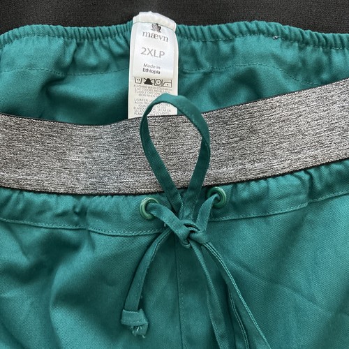 Maevn Matrix 6701 Damen Semi-Jogger-Hose mit elastischem Bund 2XLP Green Petite - Bild 2 von 7