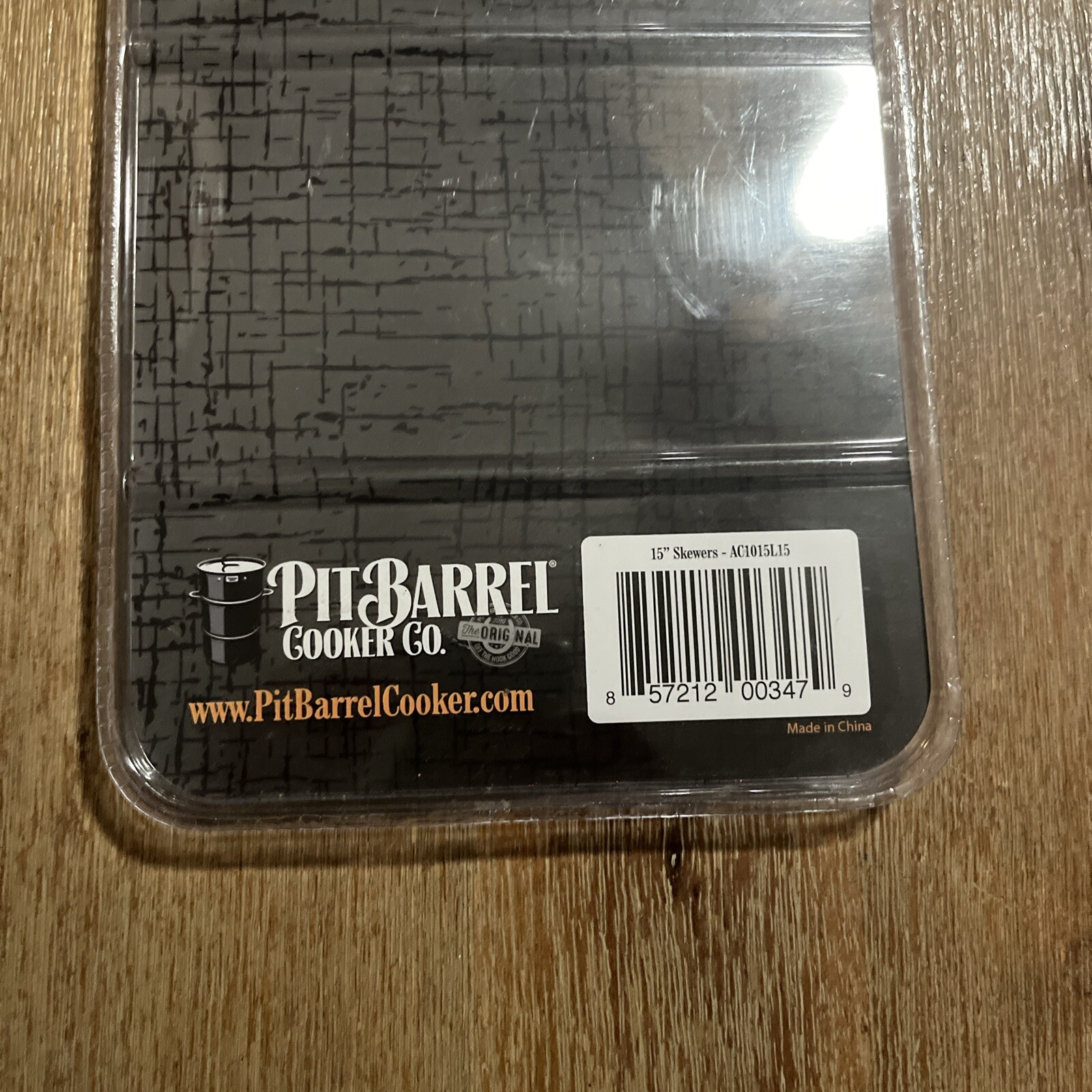 (2-Pk) Pit Barrel Cooker Vertical Hanging Skewers Stainless Steel 15"