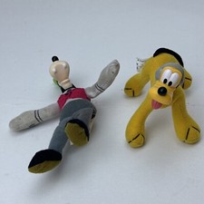 Lot of 2 McDonald  s Toys Disney House of Mouse Goofy Hard Head  Poseable Pluto