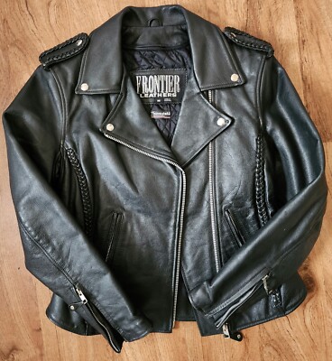 Frontier Leathers - Womans Black Leather Jacket - Size M | eBay