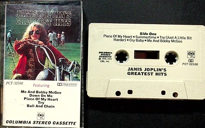 Janis Joplin's Greatest Hits (Cassette Tape) 1973 Columbia Piece Of My Heart
