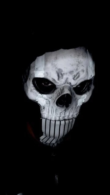 Call Of Duty Ghosts 骷髅头面具罩 COD Cosplay LARP 手工制作风格 3 Lifel — 第 2/4 张图片