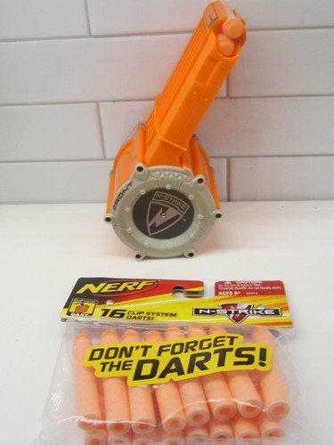 Nerf N-Strike Elite 25 Bullet Round Magazine Clip w/package of Clip System darts - Picture 2 of 4