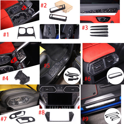 Forged Carbon fiber Interior & Exterior Trim Kit Set For Lamborghini URUS 18-23