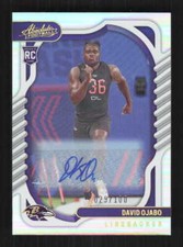 David Ojabo 2022 Absolute Signature Spectrum Baltimore Ravens #/100 RC Auto #155