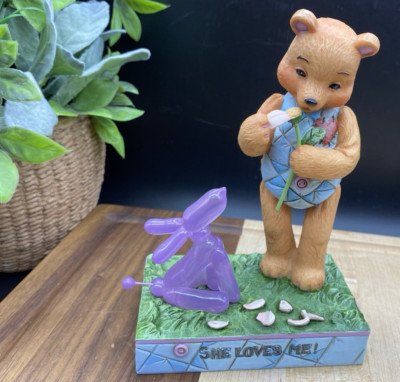 Button and Squeaky ''SHE LOVES ME!'' by Jim Shore 2019 Series Figurine 6005125 NEW