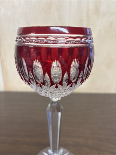 Waterford Crystal Clarendon - Ruby Hock Wine Glass - Picture 2 of 6