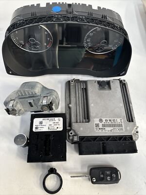 2012-15 VW PASSAT 3.6L ECM Control Module W/ Cluster & Push Start OEM    96k