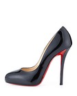 100% AUTHENTIC NEW WOMEN LOUBOUTIN ARGOTIK 120 BLACK PATENT PUMPS/HEELS US 7 — photo 2