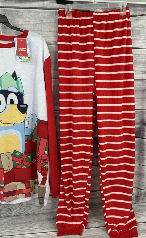 PIJAMA NAVIDAD AZUL HOMBRE Grande y Alto Talla XLT ROJO/BLANCO NUEVO CON ETIQUETA Foto 4 de 4