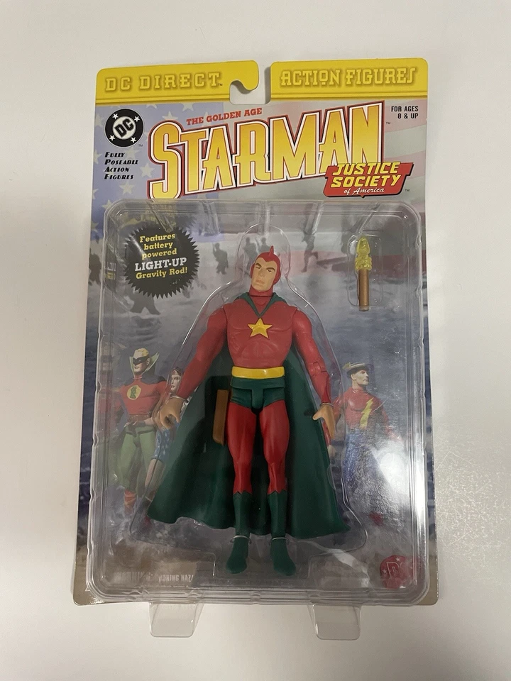 FIGURA DE ACCIÓN DC DIRECT JSA THE GOLDEN AGE STARMAN 2000 NUEVA SIN USAR, EN CAJA. Foto 2 de 3