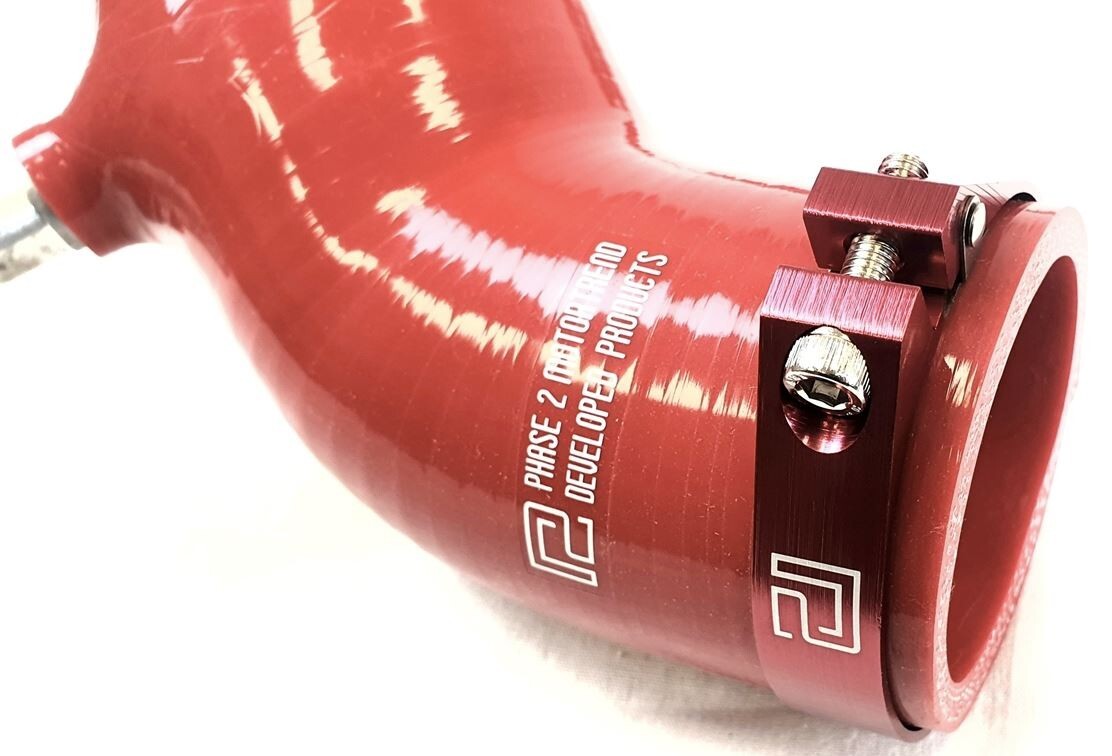 P2M Silicone Accordion Turbo Hose Kit RED for Nissan Z32