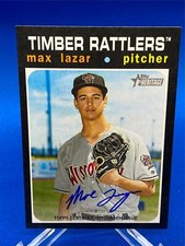 2020 HERITAGE MINOR LEAGUE MAX LAZAR REAL ONE AUTO TIMBER RATTLERS