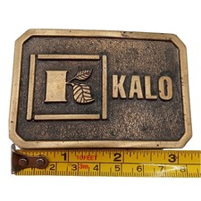 Kalo Labs Belt Buckle Vintage Farming Agriculture Farmer Promo Advertising
