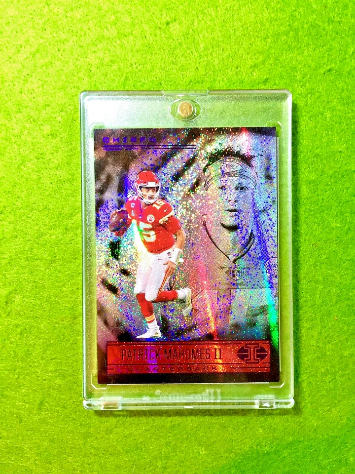 Tarjeta Patrick Mahomes White Sparkle Prizm Dots 2021 Illusions PATRICK MAHOMES SP