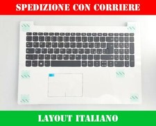 TASTIERA ORIGINALE LENOVO IDEAPAD 80XL025VAU CON TOPCASE PALMREST BIANCO