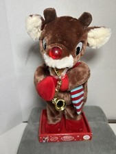 DanDee Musical Rudolph The Red Nosed Reindeer Dances  Plays Saxophone
