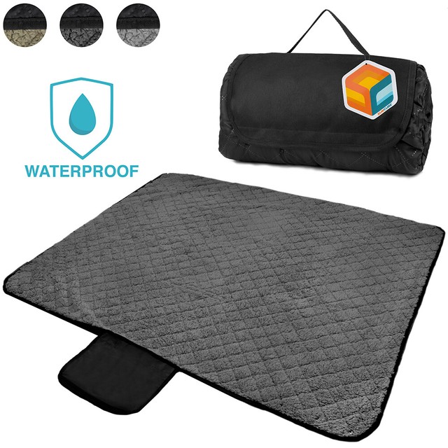 oceas large waterproof outdoor blanket camping blanket for cold weather