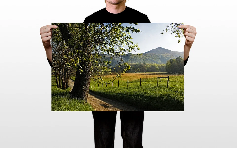 Country Road Cades Cove Art Wall Indoor Room Outdoor - POSTER 20x30 - Изображение 2 из 4