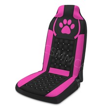 Polyester Fabric Car Seat Cover Protector High Back Bucket Seats Pink Footprint
