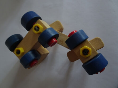 Kinder Spielzeug Holz Autos LKW Transporter - Bild 8 von 14