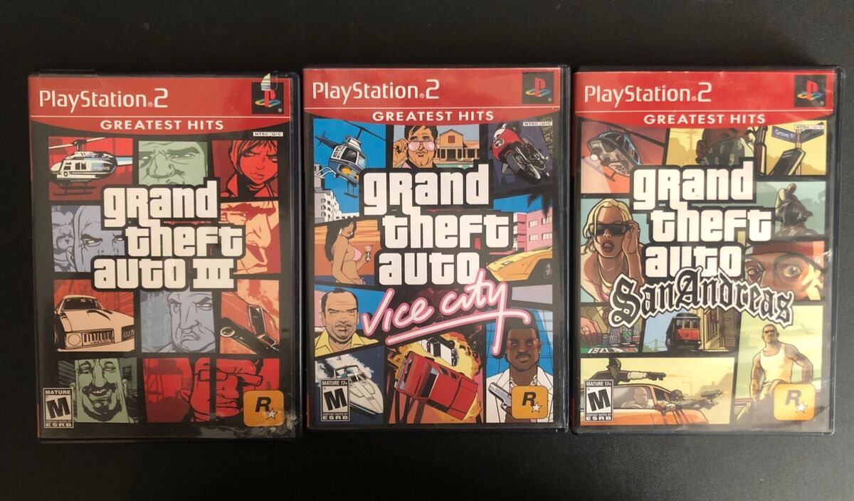 Ps2 Grand Theft Auto Trilogy 3 Pack