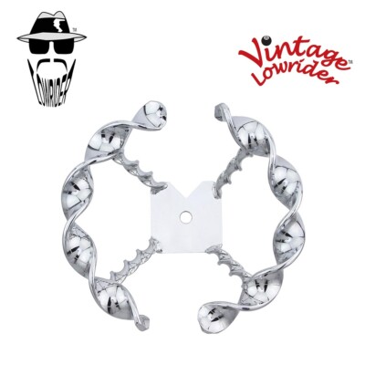 Lowrider Chrome HALF FLAT Twist Bicycle  Steering Wheel Standard BlKE 7'' WIDE