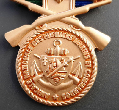 Medaille Alte Marinekommandos und Marinefüsiliere Frankreich freundlich ORIGINAL