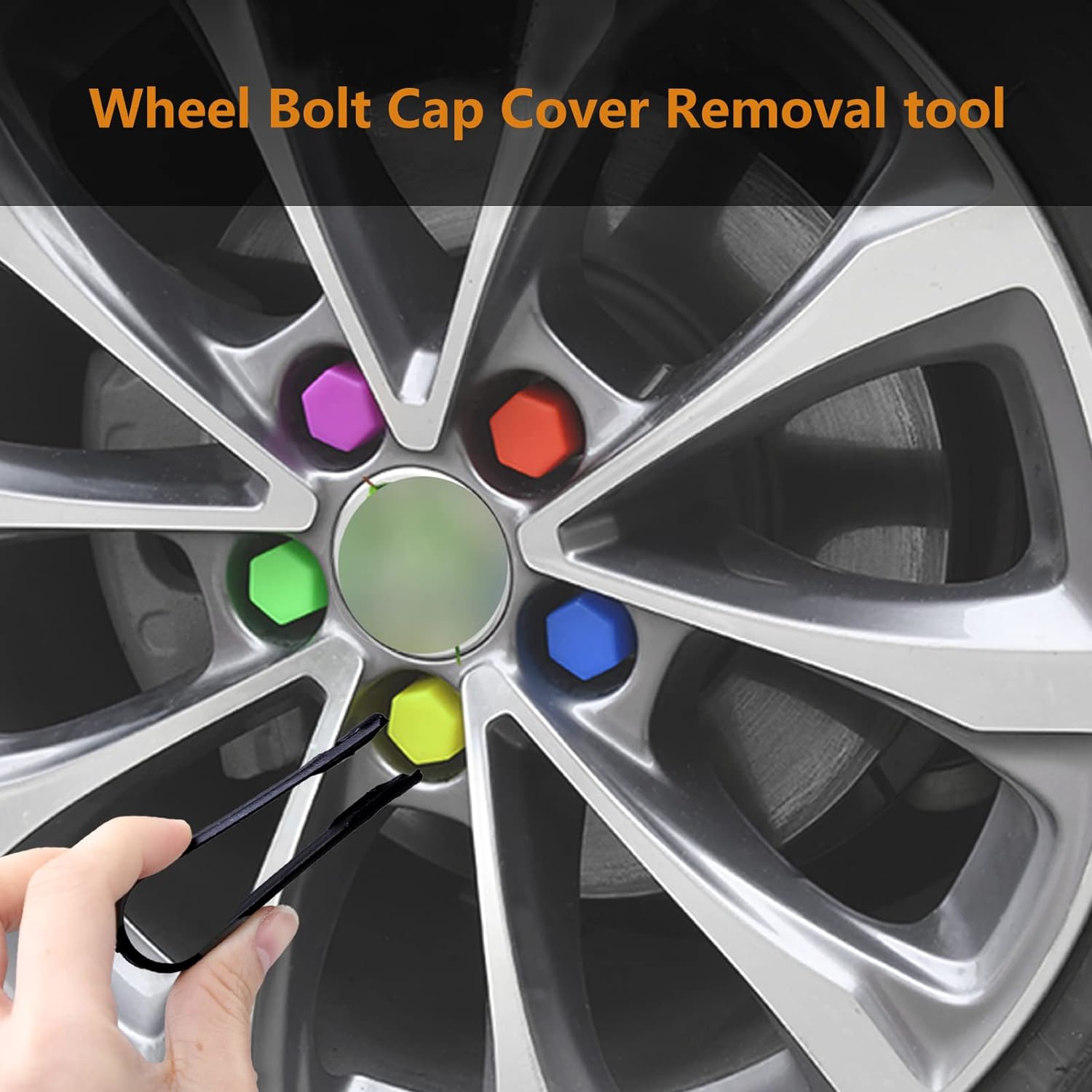 MSKS 9PCS Wheel Bolt Cap Cover Removal Tool, Universal Car Locking Lug