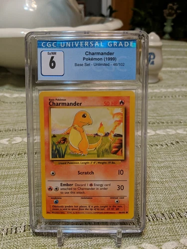 1999 Pokemon Charmander 46/102 CGC 6 EX-NM
