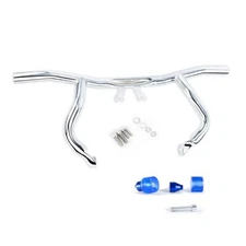 Front Engine Guard Crash Flat-out Bar For Harley Touring Road Street Gilde 14-25