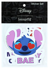 Loungefly Disney Lilo  Stitch Emotes Sticker Set 5-pack Collectible 3.5in Size