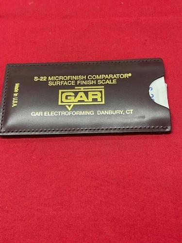 GAR S-22 Microfinish Comparator Surface Finish Scale - Old Inventory