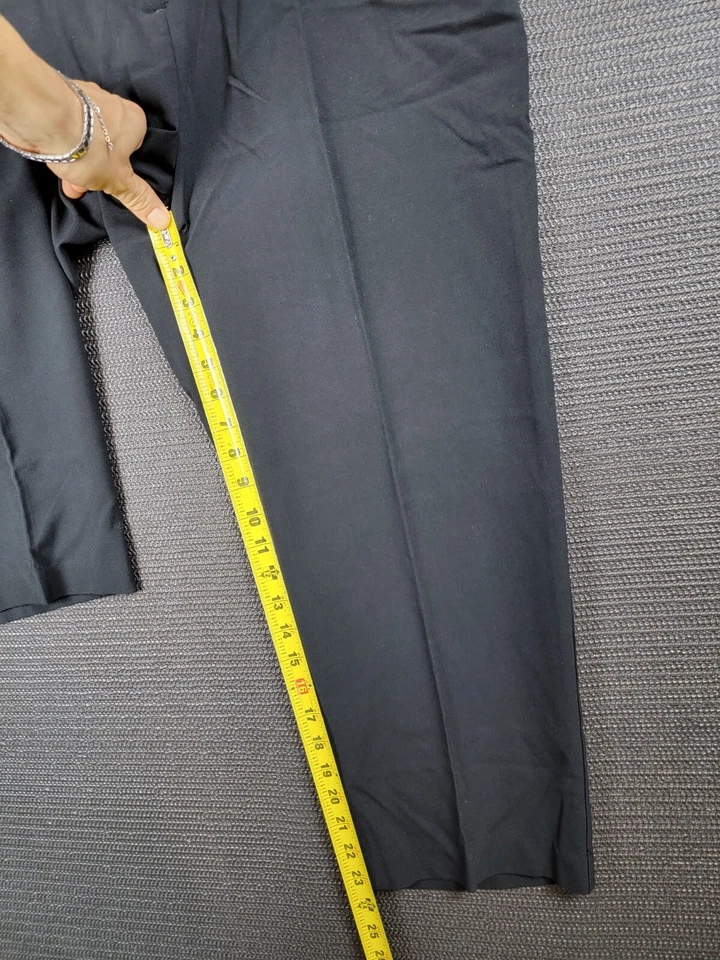 Tanjay Pantalón de Vestido Mezcla Poliéster Talla 16 Petite Negro 35x24 Foto 2 de 4
