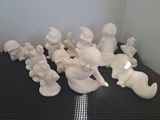 Vintage Lot 12 Ceramic Halloween Molds Unpain...