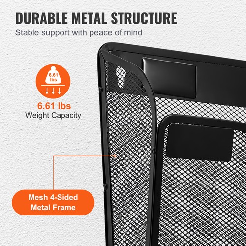 VEVOR File Wall Rack Mesh Wall File Holder 6-Piece 1 Pocket for Office & School - Picture 5 of 12