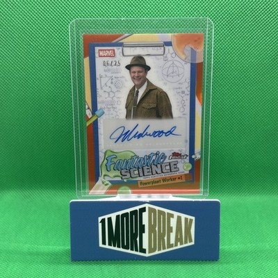  2026 Topps Finest Fantastic Four Jay Underwood Auto Powerplant Worker #1 /25 