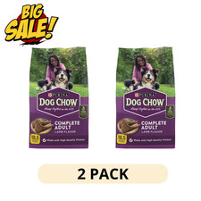 2 Pack Purina Dog Chow Complete Dry Dog Food Adult Dogs High Protein 18.5 lb