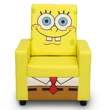 Silla Infantil SpongeBob - Respaldo Alto, para Niños 18+ Meses (Delta Children)