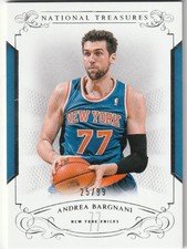 2013-14 Panini National Treasures #78 Andrea Bargnani /99