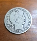 1915-s Barber Half Dollar 90% Silver KEY DATE!