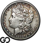 1898-S Morgan Silver Dollar Coin, Choice XF Better Date San Francisco Issue