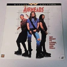 AIRHEADS Laserdisc 1994 LD Widescreen - Brendan Fraser Farley Sandler Buscemi