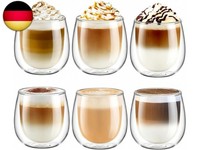 Glastal 250Ml Doppelwandige Latte Macchiato GläSer Set Borosilikatglas