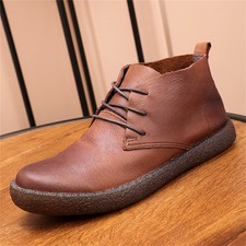Men's Classic Lace Up Casual Ankle Chukka Boots Fashion Motorcycle Boots