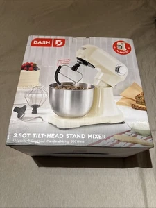 Dash 3.5QT Tilt-Head Stand Mixer, 12 Speeds, 300W w/ Attachments
