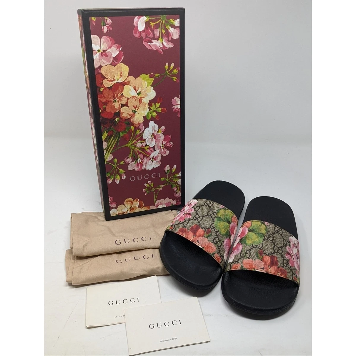Gucci Floral Slide Sandals for Women for sale | eBay