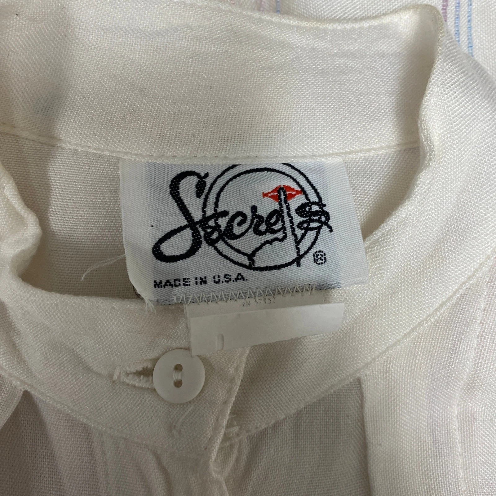 UNDERCOVER Abito camicia gilet vintage Secrets donna taglia 10 Cottagecore con bottoni