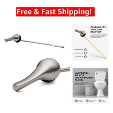 Brushed Nickel Universal Front-Mount Toilet Flush Lever Handle - Easy Install